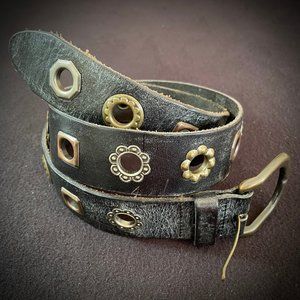 💠FOSSIL black leather belt💠